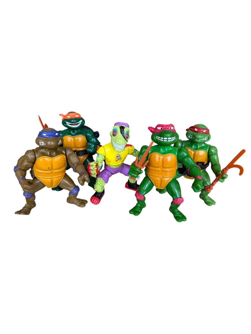 VTG TMNT Teenage Mutant Ninja Turtles Mondo Gecko Playmates Action Figures Lot